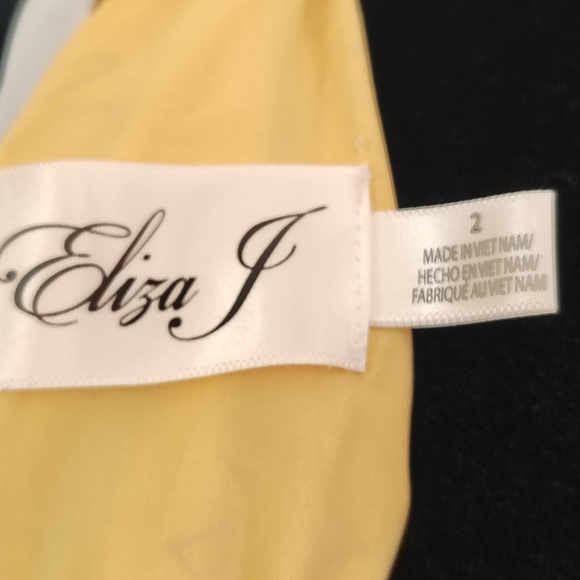 Eliza J Sunny Yellow Floral Halter Maxi Dress Size 2 – Like New - Picture 10 of 12